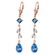 3.97 Carat 14K Solid Rose Gold Chandelier Earrings Natu