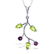 0.95 Carat 14K Solid White Gold Necklace Amethyst Perid