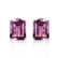 13 Carat 14K Solid White Gold Coming Years Amethyst Ear - 2