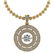 Certified 1.38 Ctw Diamond VS/SI1 18K Yellow Gold Neckl