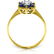 0.5 CTW 14K Solid Gold Cant Dictate Love Sapphire Diam - 2