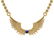 Certified 0.10 Ctw Blue Sapphire 10k Yellow Gold Neckla