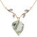 13.02 CTW 14K Solid Gold La Belle Vie Green Amethyst Ne