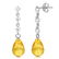 3.3 Carat 14K Solid White Gold I Surrender Citrine Diam
