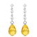 3.3 Carat 14K Solid White Gold I Surrender Citrine Diam - 2