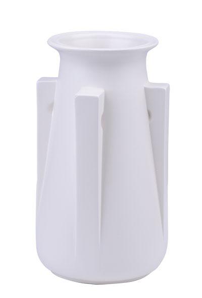 TECO 4 BUTTRESS VASE - WHITE: TECO 4 BUTTRESS VASE - WHITE **|**|** TECO 4 BUTTRESS VASE - WHITE #1AC67437