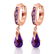 3.3 CTW 14K Solid Rose Gold Huggie Earrings Dangling Am