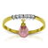 1.45 Carat 14K Solid Gold Ring Natural Diamond Dangling