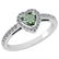 Certified 0.90 Ctw Green Amethyst And Diamond VS/SI1 We