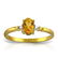 0.46 Carat 14K Solid Gold Citrine Rules Citrine Diamond