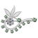 Certified 1.00 Ctw Green Amethyst And Diamond VS/SI1 An