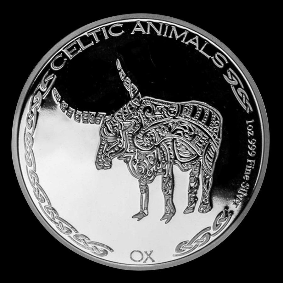 2020 Republic of Chad 1 oz Silver Celtic Animals (Ox): 2020 Republic of Chad 1 oz Silver Celtic Animals (Ox) **|**|** 2020 Republic of Chad 1 oz Silver Celtic Animals (Ox) #1AC84753