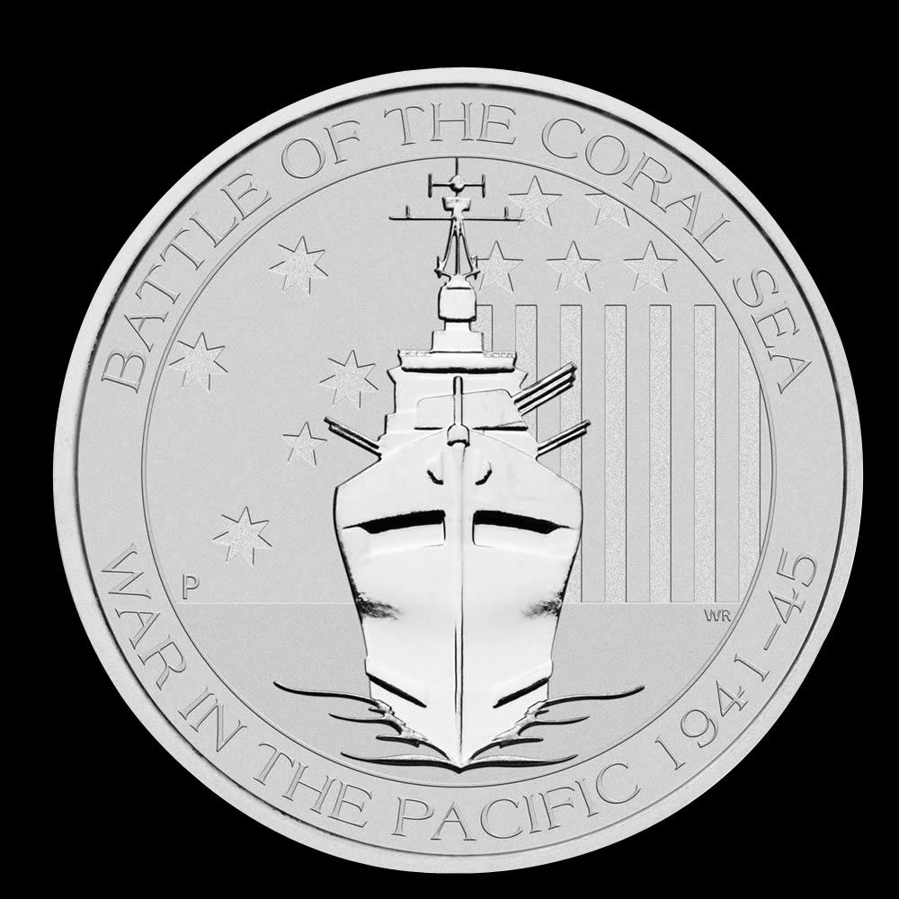 Australia 1/2 oz Silver 2015 American Memorial WWII Bat: Australia 1/2 oz Silver 2015 American Memorial WWII Battle of the Coral Sea **|**|** Australia 1/2 oz Silver 2015 American Memorial WWII Battle of the Coral Sea #1AC87007