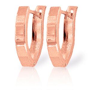 14K Solid Rose Gold Grace Huggie Earrings: 14K Solid Rose Gold Grace Huggie Earrings **|**|** ; Metal Color:Rose Gold; Condition: New With Tags; TWC: n/a ;Metal: 14 K. Solid Rose Gold ;Stone: Natural; Width: 0.12in (3.0mm); Height: 0.67in (17.