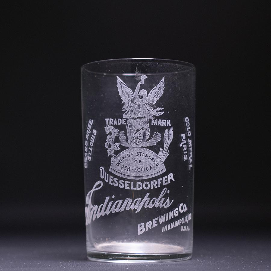 Indianapolis Brewing Pre-Prohibition Etched Drinking: Reference: Brewery: Indianapolis Brewing Co., Indianapolis, IN Manufacturer/Plant: