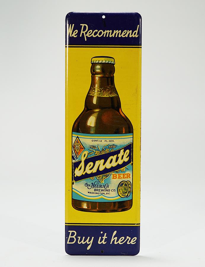 Senate Beer Tin Doorpush Sign (1 of 2)