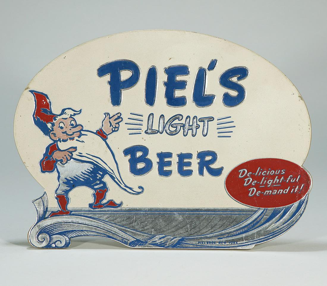 Piels Light Beer Embossed Diecut FAYLE Sign (1 of 3)