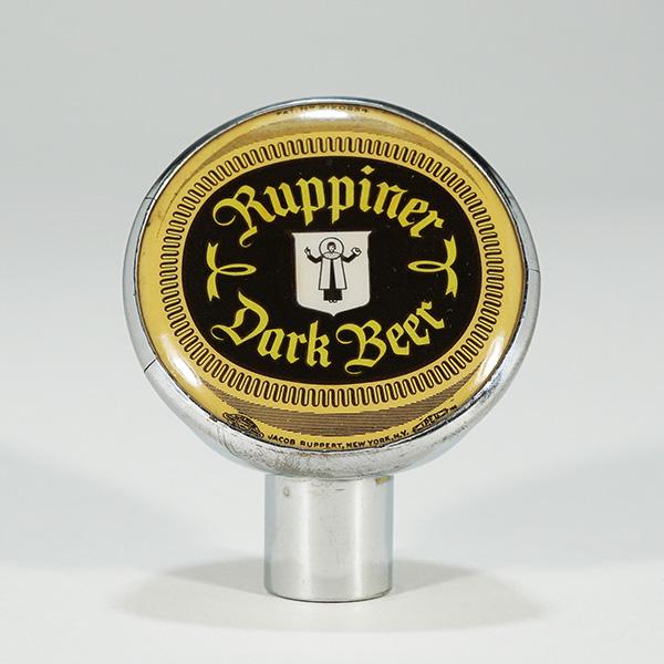 Ruppiner Dark Beer TIN CAN Tap Knob: Reference: n/a Brewery: Jacob Ruppert. New York, New York Manufacturer/Plant: