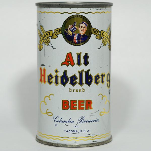 Alt Heidelberg Beer Flat Top DNCMT STATEMENT DARK BLUE 30-17: Reference: USBC 30-17 Brewery: Columbia Breweries Inc., Tacoma, Washington Manufacturer/Plant: