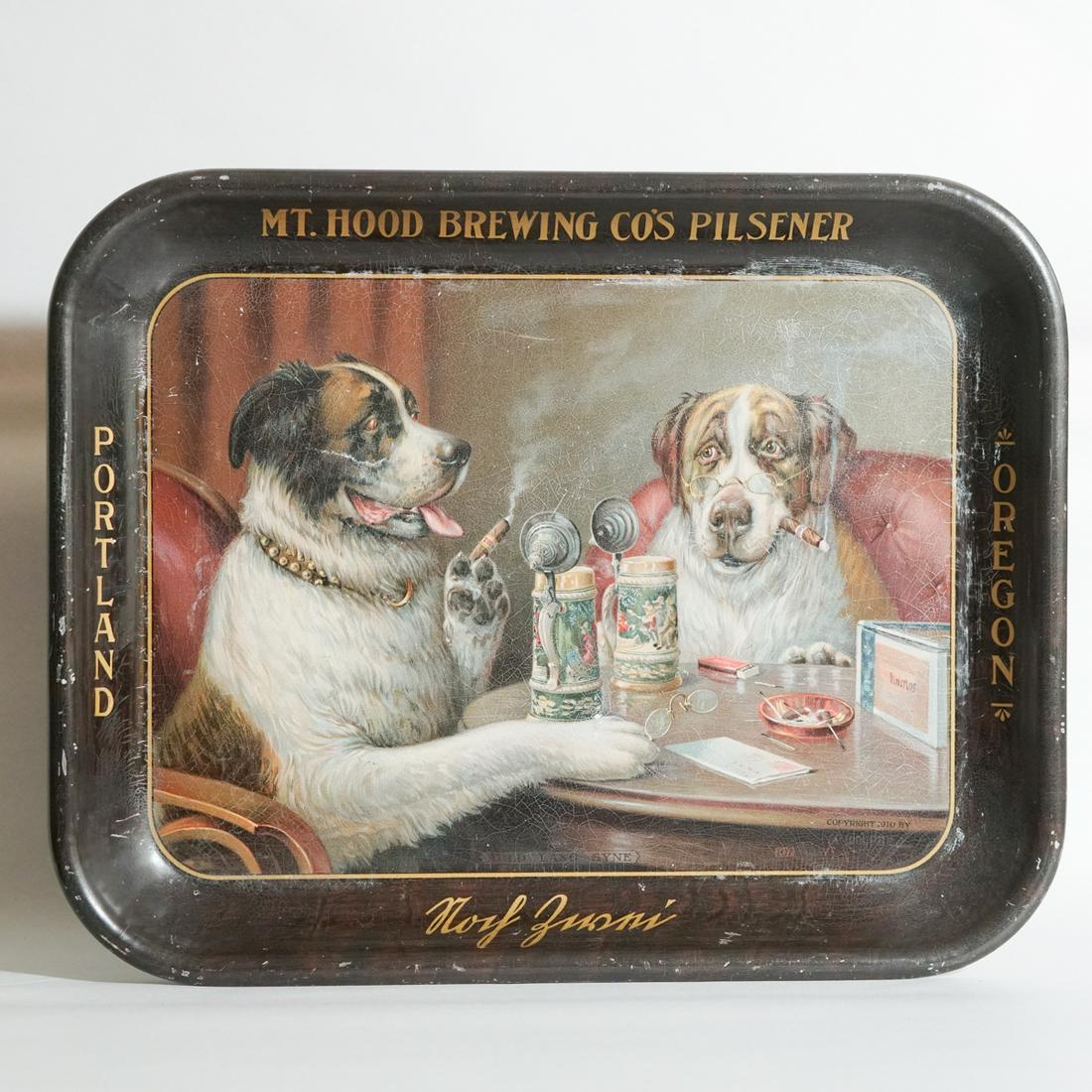 Mt Hood Brewing Co Early 20th Century Tray