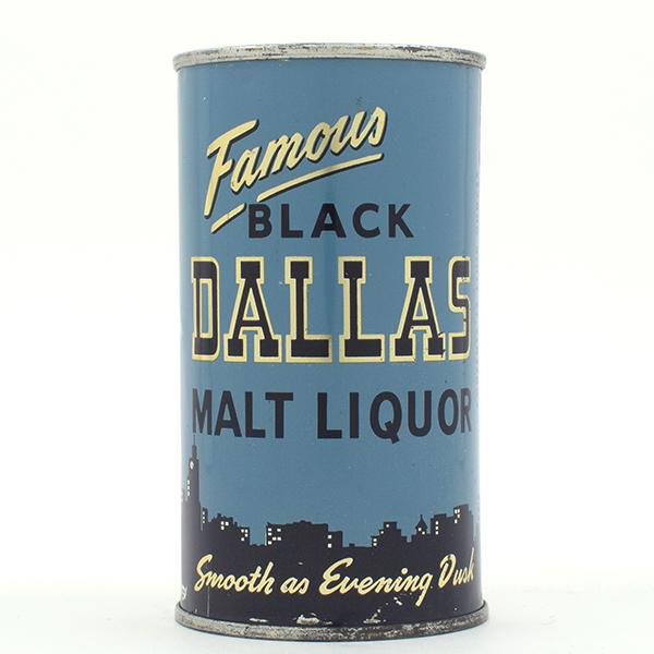 Black Dallas Malt Liquor Flat Top ATLANTIC 37-20: Reference: USBC 37-20 Brewery: Atlantic Brewing Co., Chicago, Illinois Manufacturer/Plant: