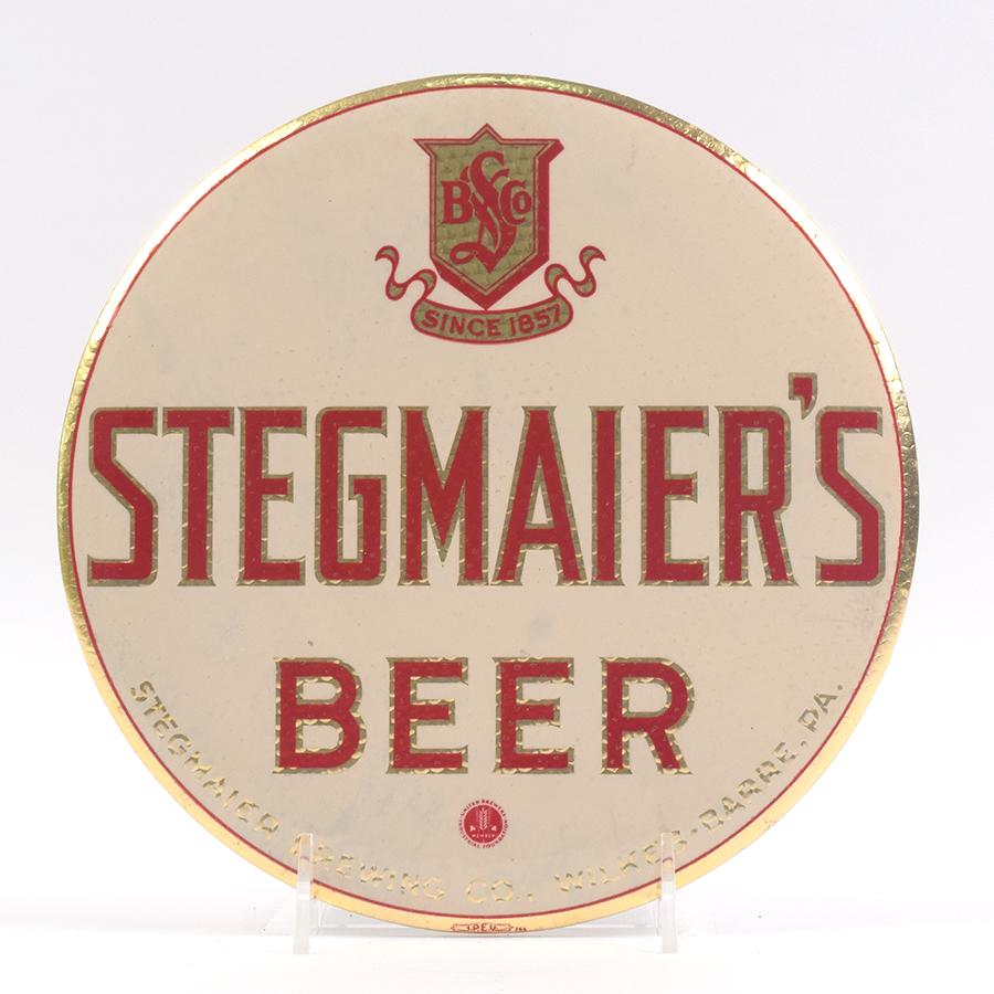 Stegmaiers Beer 1940s Button Sign (1 of 2)