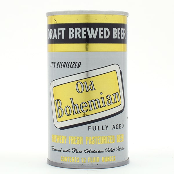 Old Bohemian Draft Beer Pull Tab BLACK TRIM RARE 99-23: Reference: USBC 99-23 Brewery: Eastern Brewing Corp., Hammonton, New Jersey Manufacturer/Plant: