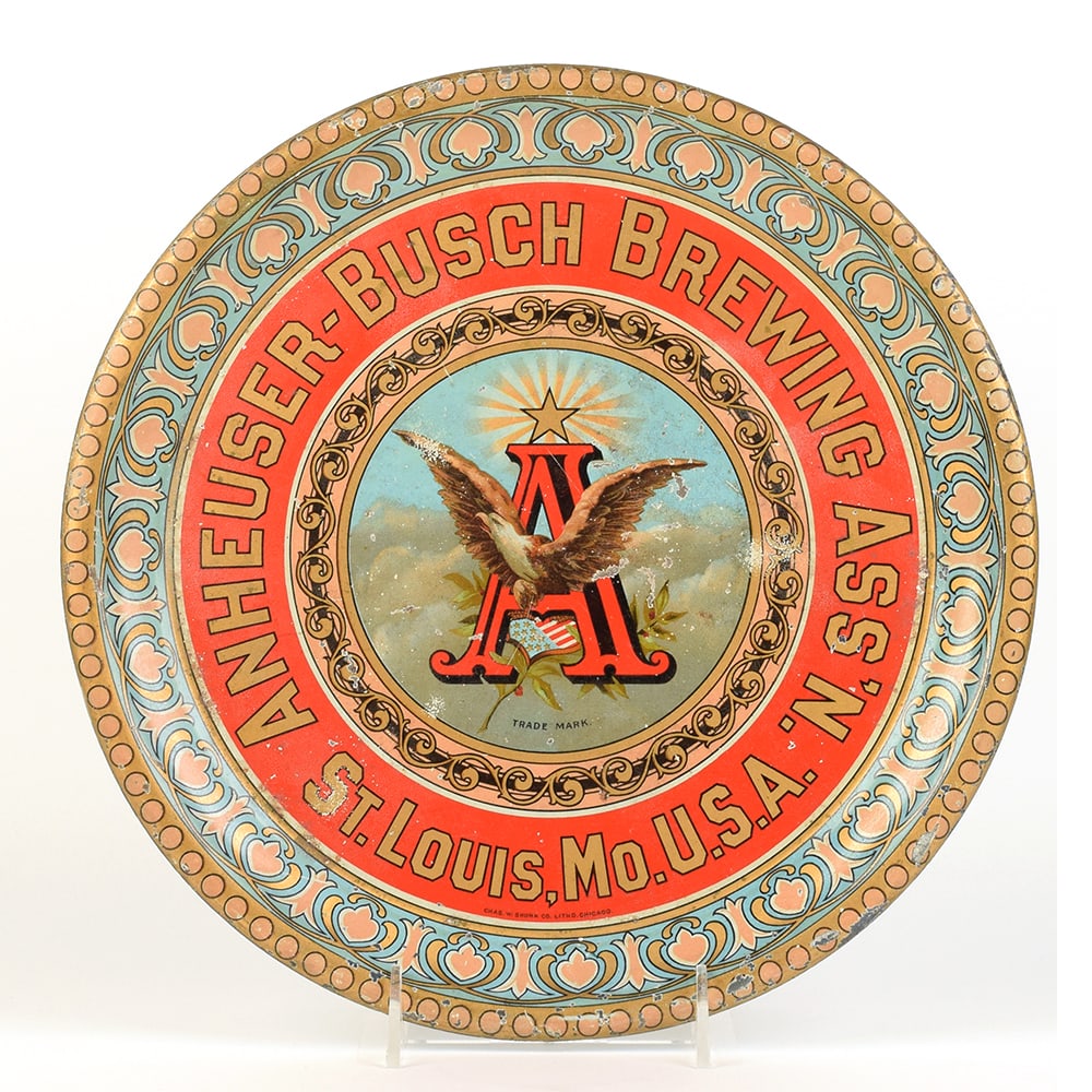Anheuser-Busch Brewing Assn Pre-Prohibition Serving Tray (1 of 2)