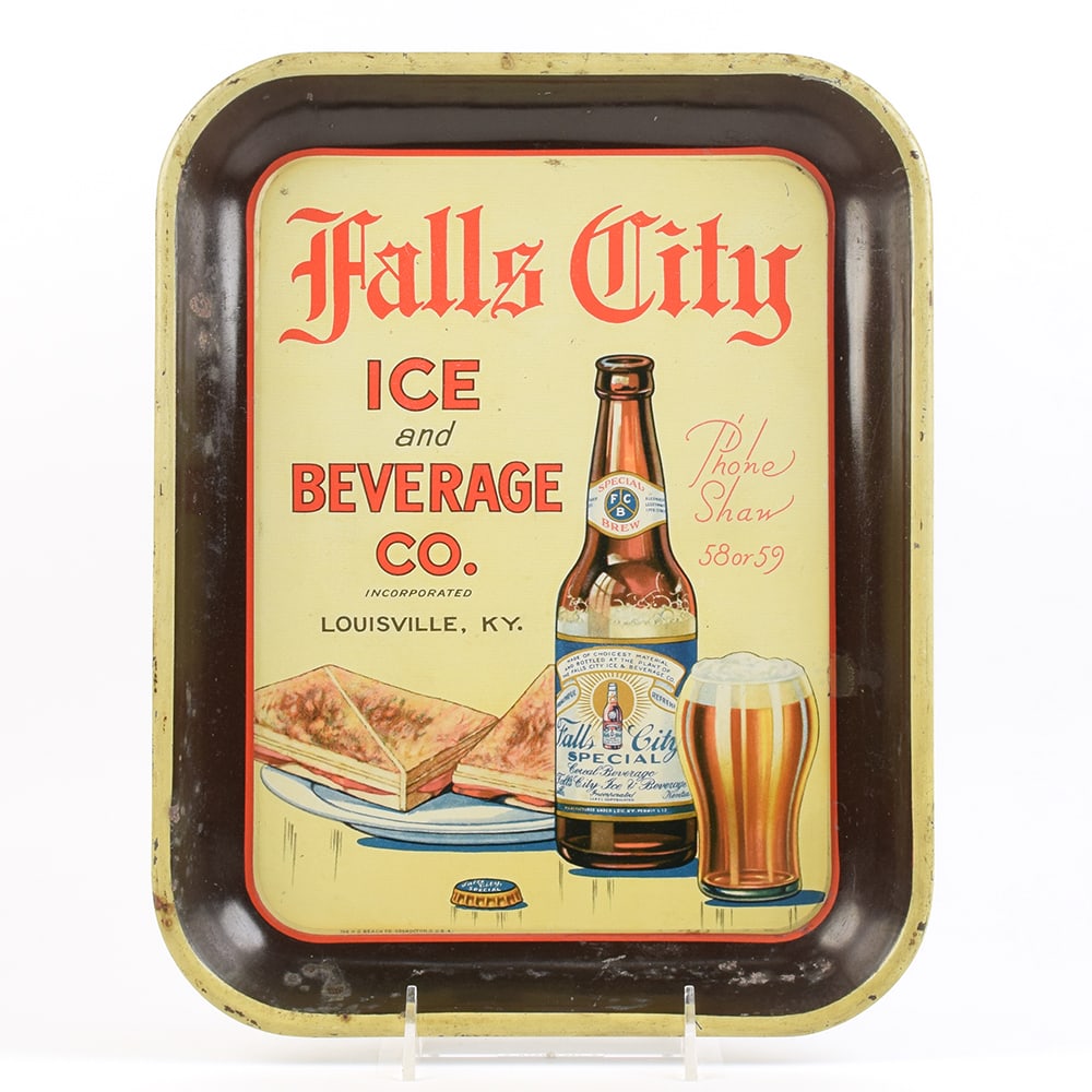 Falls City Ice and Beverage Prohibition Era Serving Tray (1 of 2)