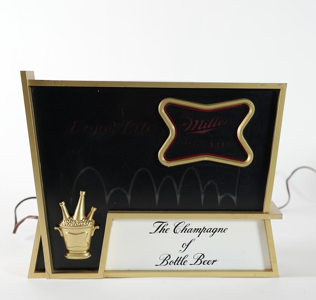 Miller Rotating Ad Film Illuminated Sign (1 of 3)