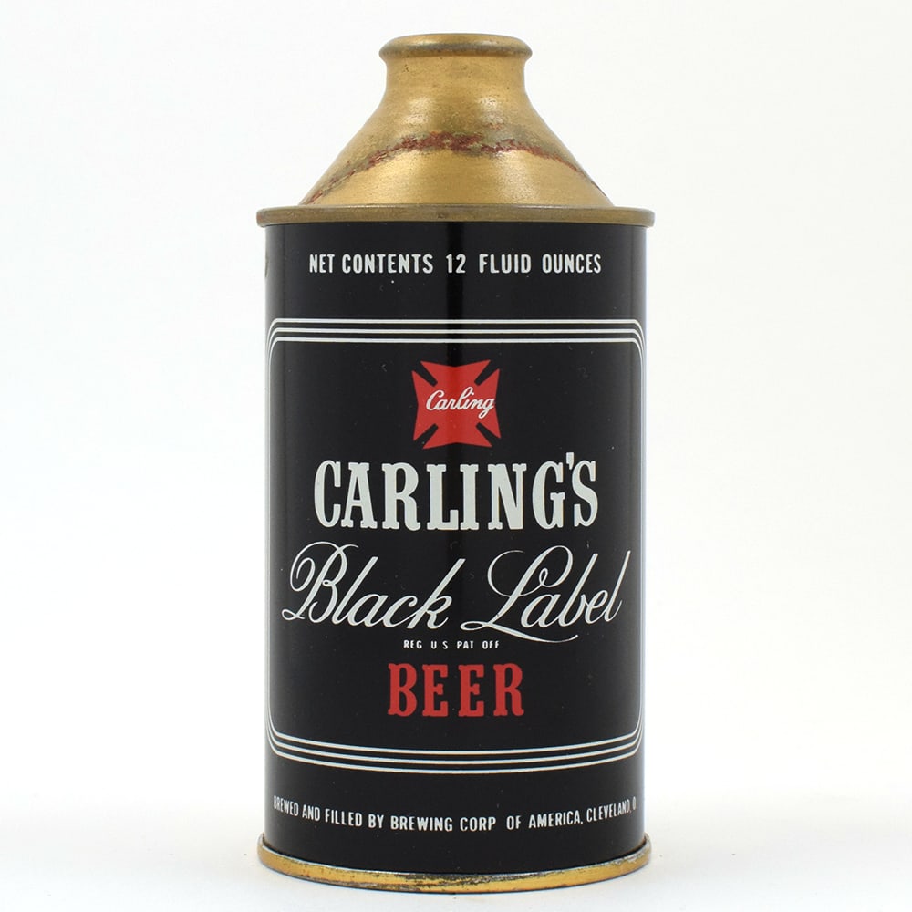 Carlings Black Label Beer Cone Top 156-30 (1 of 6)