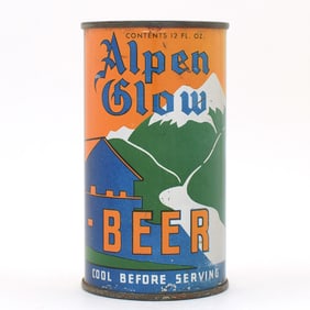 Alpen Glow Beer Instructional Flat Top ENAMEL RARE 29-36 USBCOI 21