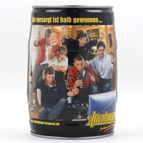 Altenburger Beer 5 Liter German Party Can WATCHING THE GAME 1ST ALTENBURGER CAN SCARCE