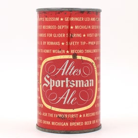 Altes Sportsman Ale Set Can Flat Top MICHIGAN STATE TOUGH 30-28