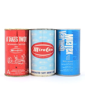 American Can Co Promotional Cans Lot of 3 Different UNLISTED