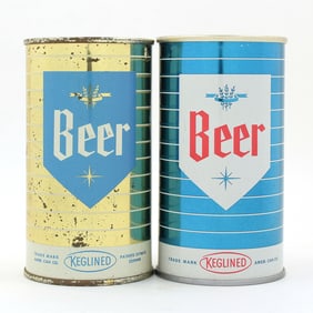 American Can Co Promotional Flat Top Cans Lot of 2 Different UNLISTED