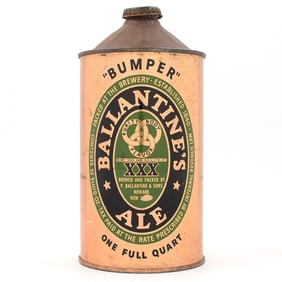 Ballantines Ale Quart Cone Top WORLDS FAIR 202-7