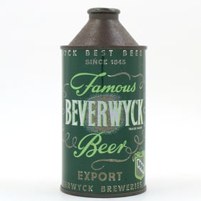 Beverwyck Beer Cone Top EXPORT WITHDRAWN FREE SCARCE 152-16
