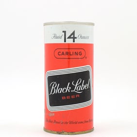 Black Label Beer 14 Ounce Pull Tab 139-29