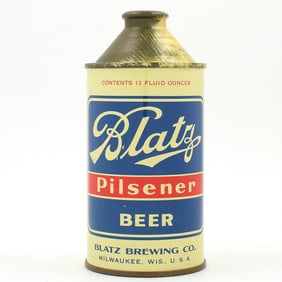 Blatz Beer Cone Top CLEAN BRIGHT 153-28