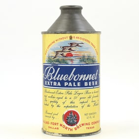 Bluebonnet Beer Cone Top NON-IRTP CLEAN 153-32