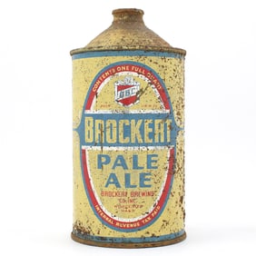 Brockert Ale Quart Cone Top RARE 204-3