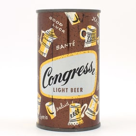Congress Beer Color Series Flat Top BROWN STEINS 50-19