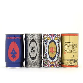 Continental Can Co Prototype or Promotional Cans Lot of 4 UNLISTED