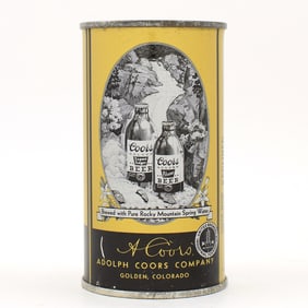 Coors Beer Waterfall Flat Top NEAR MINT 51-17