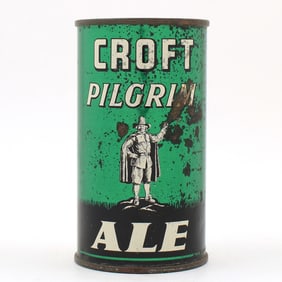 Croft Pilgrim Ale Flat Top NON-OI VERY RARE THIS CLEAN 52-17
