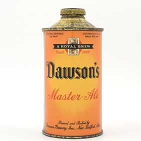 Dawsons Master Ale Cone Top NEAR MINT 158-26