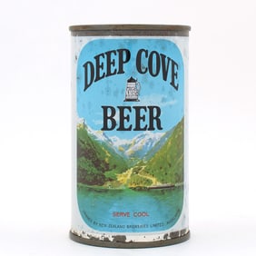 Deep Cove Beer New Zealand Flat Top THIS FINE LAGER RARE VARIANT
