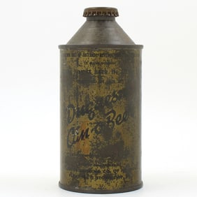 Duquesne Beer Olive Drab Cone Top WITHDRAWN FREE 159-26