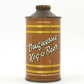 Duquesne Keg-o-Beer Cone Top 159-24